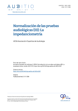Portada Auditio. 