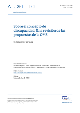Portada Auditio. 