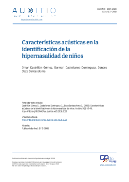 Portada Auditio. 