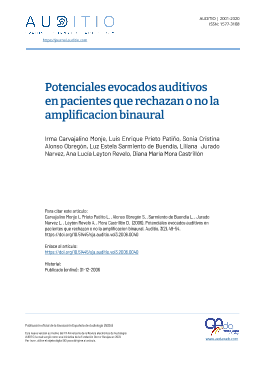 Portada Auditio. 