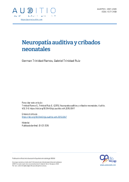 Portada Auditio. 