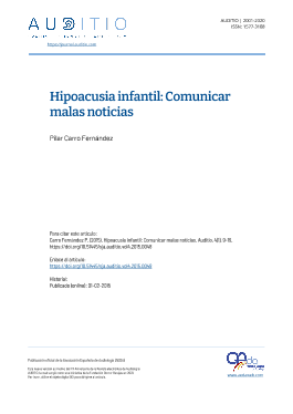 Portada Auditio. 