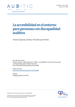 Portada Auditio. 