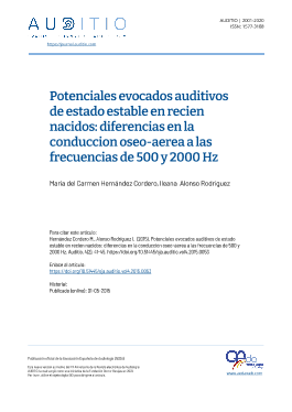 Portada Auditio. 